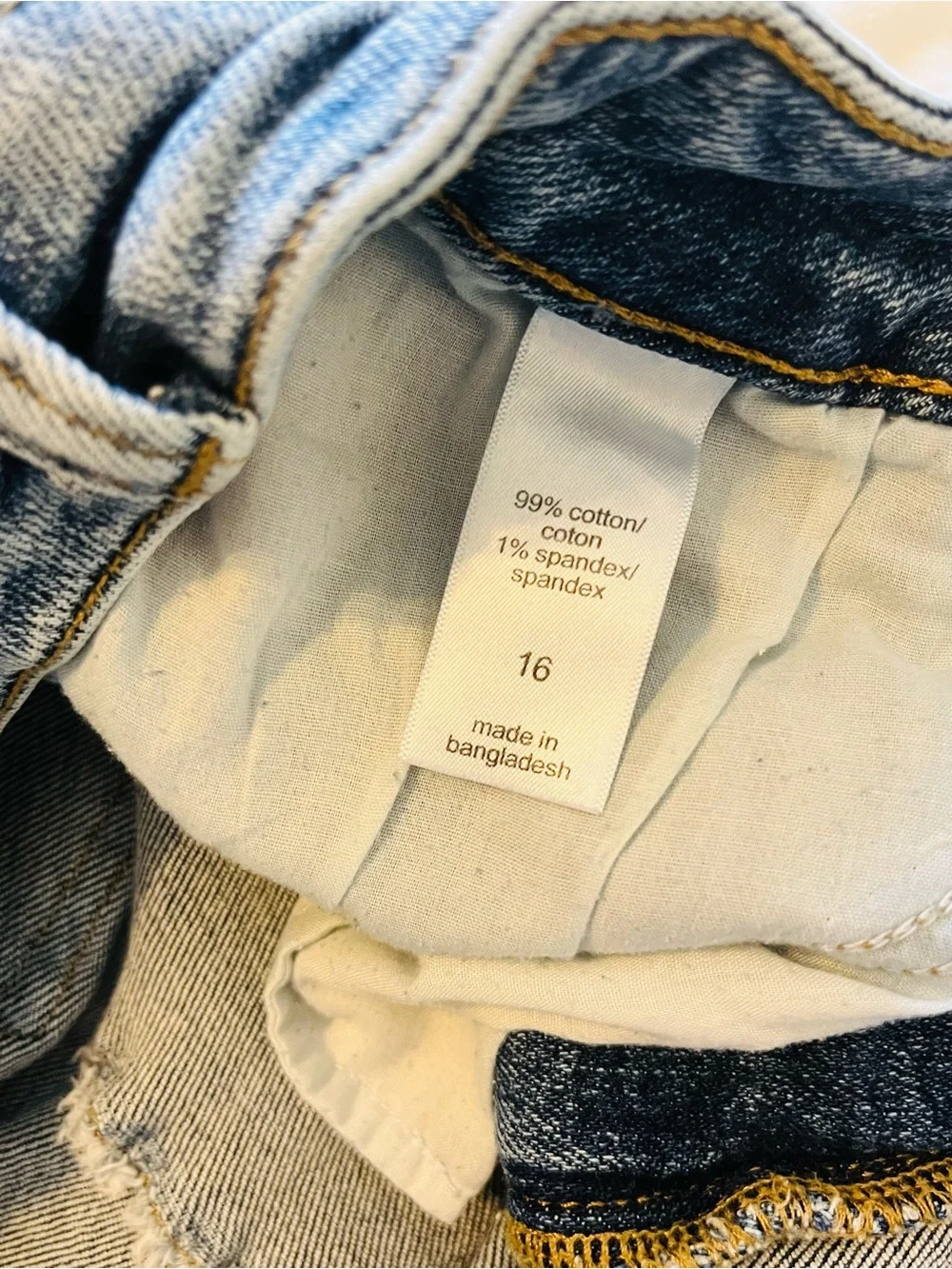 Maurices Light Blue Denim Frayed Hem Jean Shorts